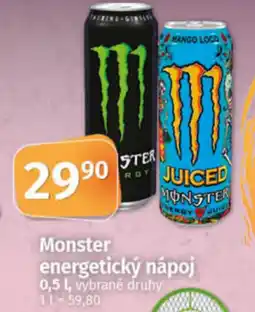 COOP TIP Monster energetický nápoj nabídka