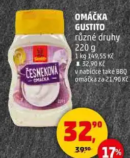 Penny Market OMÁČKA GUSTITO různé druhy, 220 g nabídka