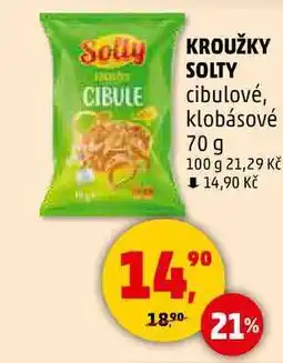 Penny Market KROUŽKY SOLTY cibulové, 70 g nabídka