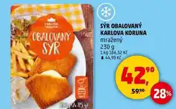 Penny Market SÝR OBALOVANÝ KARLOVA KORUNA mražený, 230 g nabídka