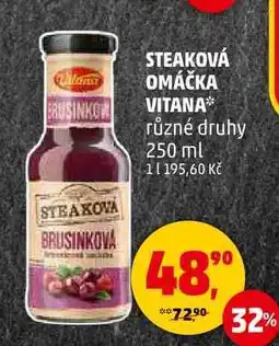 Penny Market STEAKOVÁ OMÁČKA VITANA různé druhy, 250 ml nabídka
