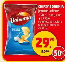 Penny Market CHIPSY BOHEMIA jemně solené, 130 g nabídka