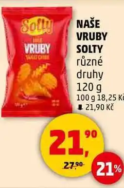 Penny Market NAŠE VRUBY SOLTY různé druhy, 120 g nabídka