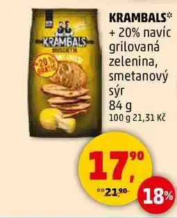 Penny Market KRAMBALS + 20% navíc grilovaná zelenina, smetanový sýr, 84 g nabídka