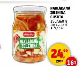 Penny Market NAKLÁDANÁ ZELENINA GUSTITO, 180/360 g nabídka