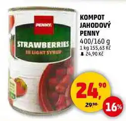 Penny Market KOMPOT JAHODOVÝ PENNY, 400/160 g nabídka