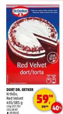 Penny Market DORT DR. OETKER Krtkův, Red Velvet, 435/385 g nabídka