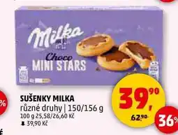 Penny Market SUŠENKY MILKA různé druhy, 150/156 g nabídka