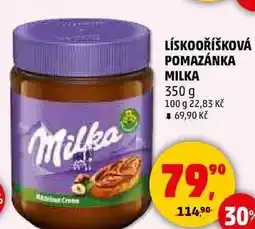 Penny Market LÍSKOOŘÍŠKOVÁ POMAZÁNKA MILKA, 350 g nabídka