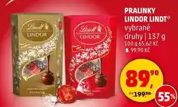 Penny Market LINDOR LINDT vybrané druhy, 137 g nabídka