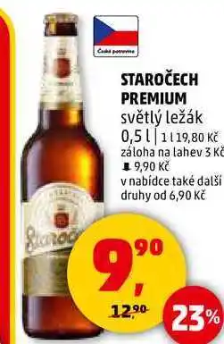 Penny Market STAROČECH PREMIUM světlý ležák, 0,5 l nabídka