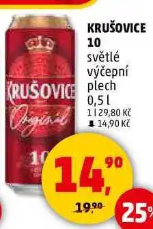 Penny Market KRUŠOVICE 10 světlé výčepní, 0,5 l nabídka