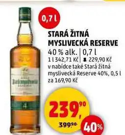 Penny Market STARÁ ŽITNÁ MYSLIVECKÁ RESERVE 40% alk., 0,7 l nabídka