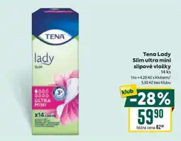 Billa Tena Lady Slim ultra mini slipové vložky nabídka