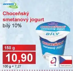 PLUS JIP Choceňský smetanový jogurt bílý 10% nabídka