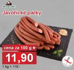 PLUS JIP Javořické párky nabídka