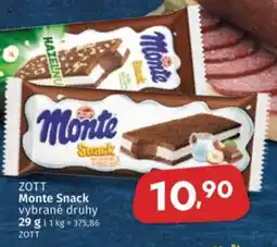 Coop ZOTT Monte Snack nabídka