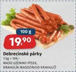 Coop Debrecínské párky nabídka