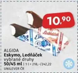 Coop ALGIDA Eskymo, Ledňáček nabídka