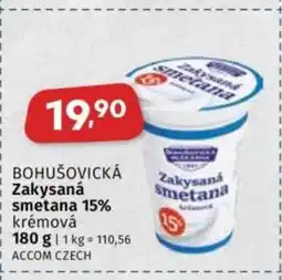 Coop BOHUŠOVICKÁ Zakysaná smetana 15% nabídka