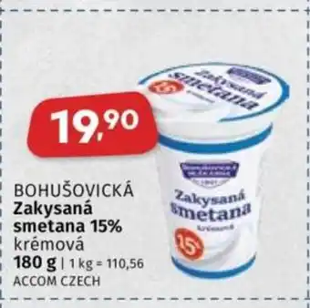 Coop BOHUŠOVICKÁ Zakysaná smetana 15% nabídka