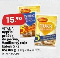 Coop VITANA Kypřicí prášek do pečiva, Vanilínový cukr nabídka