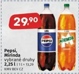Coop Pepsi, Mirinda nabídka