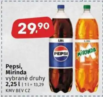 Coop Pepsi, Mirinda nabídka