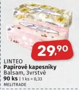 Coop LINTEO Papírové kapesníky nabídka