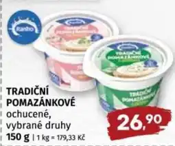 Coop Tradiční pomazánkové nabídka