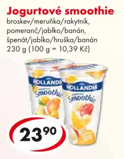 CBA Jogurtové smoothie nabídka
