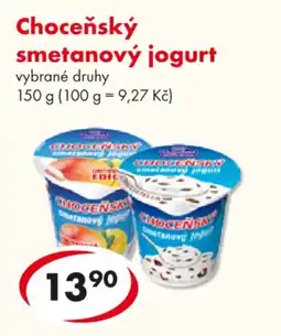 CBA Choceňský smetanový jogurt nabídka