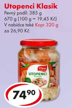 CBA Utopenci Klasik nabídka