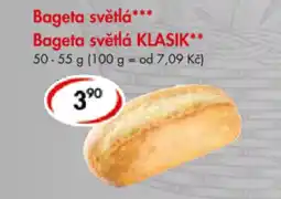 CBA Bageta světlá* Bageta světlá Klasik nabídka