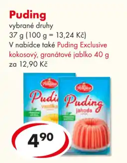 CBA Puding nabídka