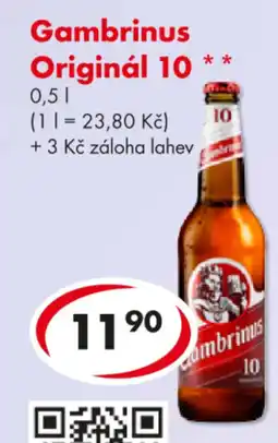 CBA Gambrinus Originál 10 nabídka