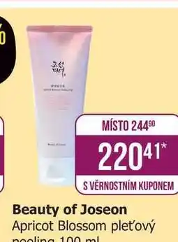 Teta Beauty of Joseon Apricot Blossom pleťový peeling 100 ml nabídka
