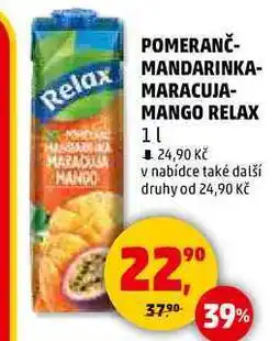 Penny Market POMERANČ- MANDARINKA- MARACUJA- MANGO RELAX, 1 l nabídka