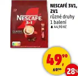 Penny Market NESCAFÉ 3V1, 2V1 různé druhy, 1 balení nabídka