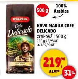 Penny Market KÁVA MARILA CAFE DELICADO zrnková, 500 g nabídka