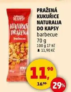Penny Market PRAŽENÁ KUKUŘICE NATURALIA DO KAPSY barbecue, 70 g nabídka