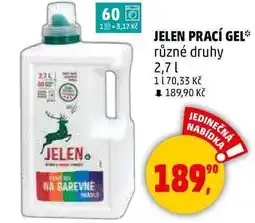 Penny Market JELEN PRACÍ GEL různé druhy, 2,7 l nabídka