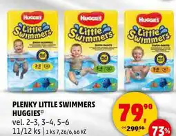Penny Market PLENKY LITTLE SWIMMERS HUGGIES vel. 2-3, 3-4, 5-6, 11/12 ks nabídka