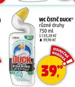 Penny Market WC ČISTIČ DUCK různé druhy, 750 ml nabídka