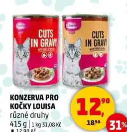 Penny Market KONZERVA PRO KOČKY LOUISA různé druhy, 415 g nabídka