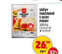 Penny Market SÁČKY SVAČINOVÉ S UCHY PENNY, 100 ks nabídka