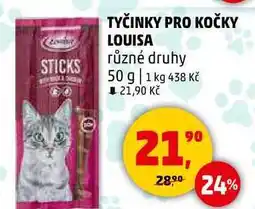 Penny Market TYČINKY PRO KOČKY LOUISA různé druhy, 50 g nabídka