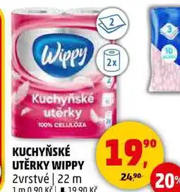 Penny Market KUCHYŇSKÉ UTĚRKY WIPPY 2vrstvé, 22 m nabídka