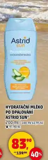 Penny Market HYDRATAČNÍ MLÉKO PO OPALOVÁNÍ ASTRID SUN, 200 ml nabídka