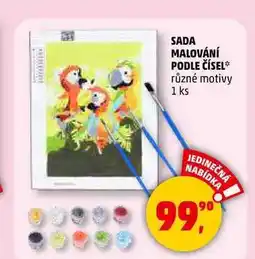 Penny Market SADA MALOVÁNÍ PODLE ČÍSEL různé motivy, 1 ks nabídka